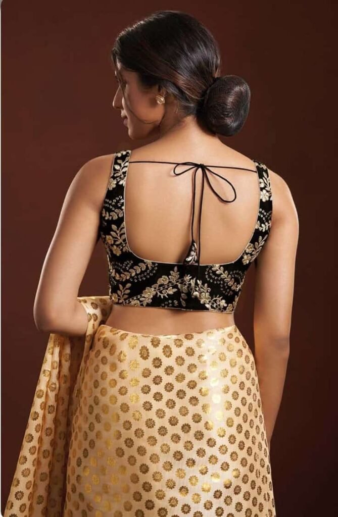 Simple Blouse Back Neck Square Design