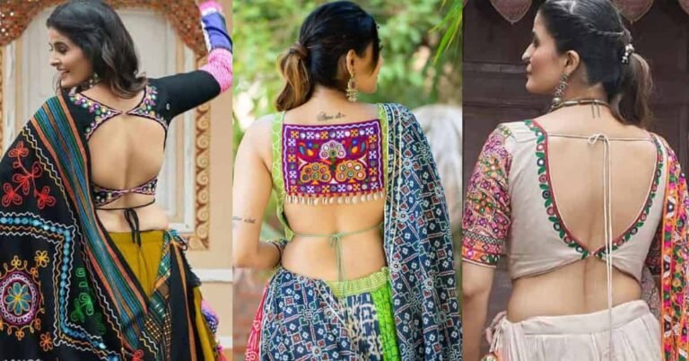 Backless Blouse Designs for Navratri