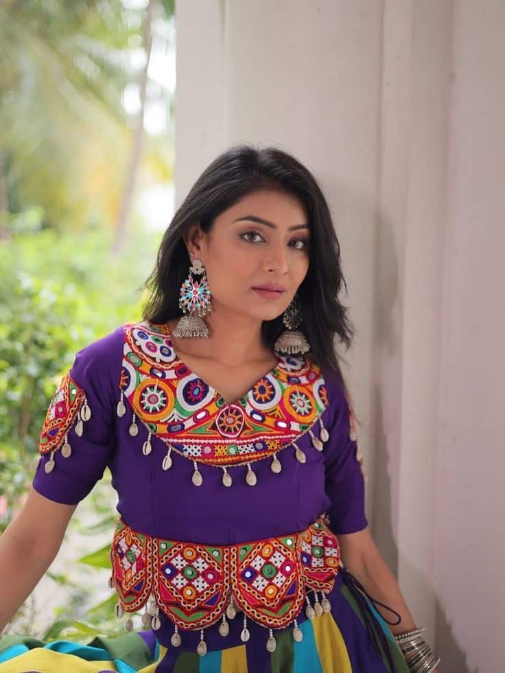 Kutch-work Navratri blouse designs
