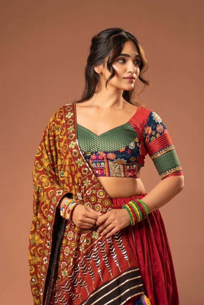 Navratri Blouse Design Front Simple