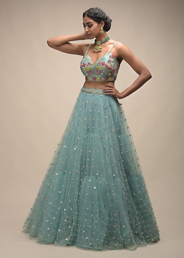 Sleeveless Stylish Lehenga Blouse Design