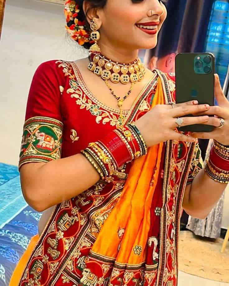 Boat Neck Blouse Design