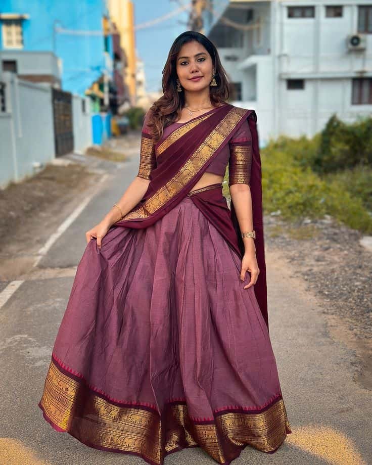 Brocade Half Saree Blouses