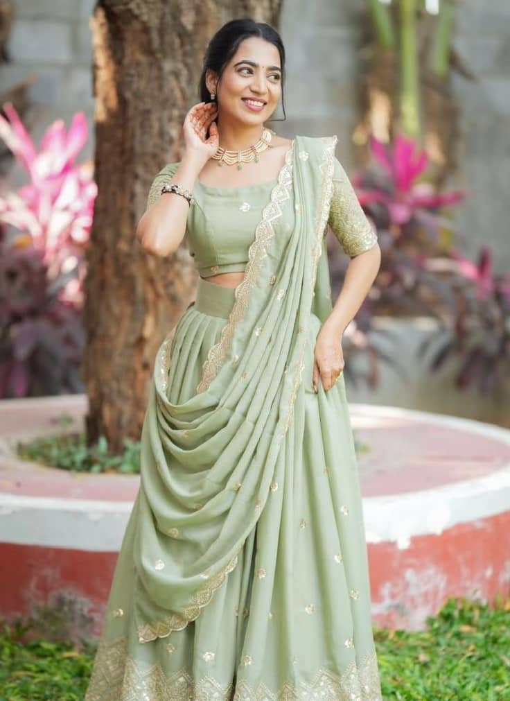 Designer Silk Blouses for Half Sarees