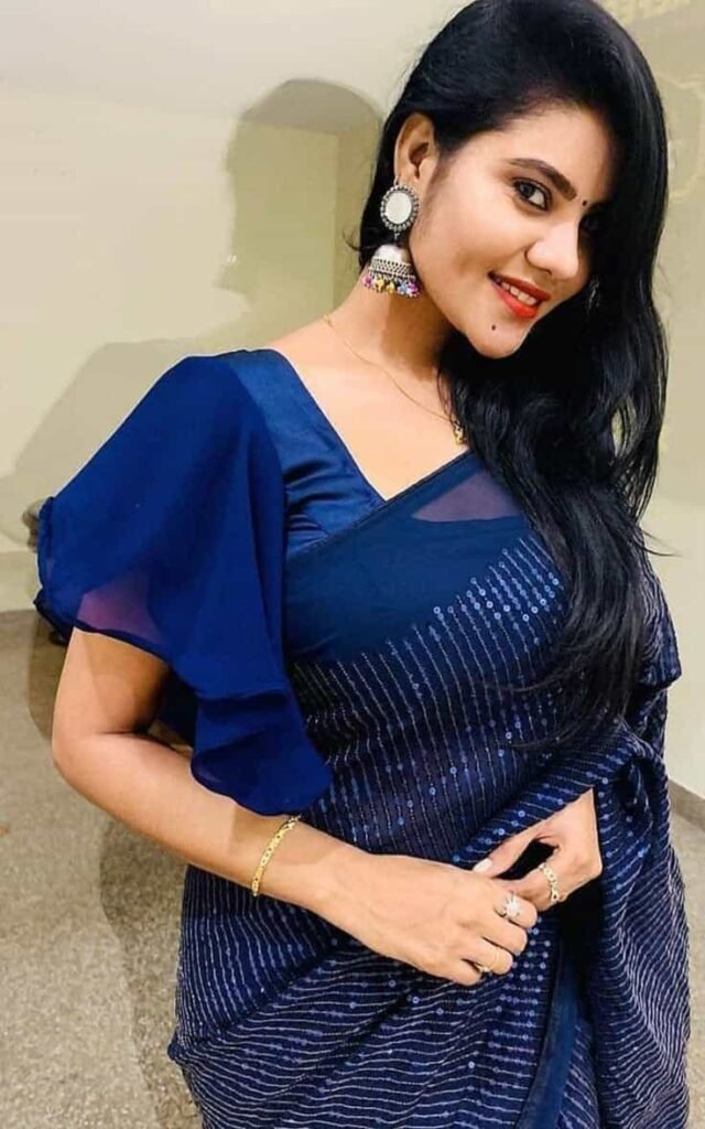 Ruffled Neck Blouse Design