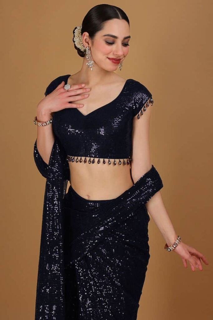 Sequin Work Blouse for Festive Look