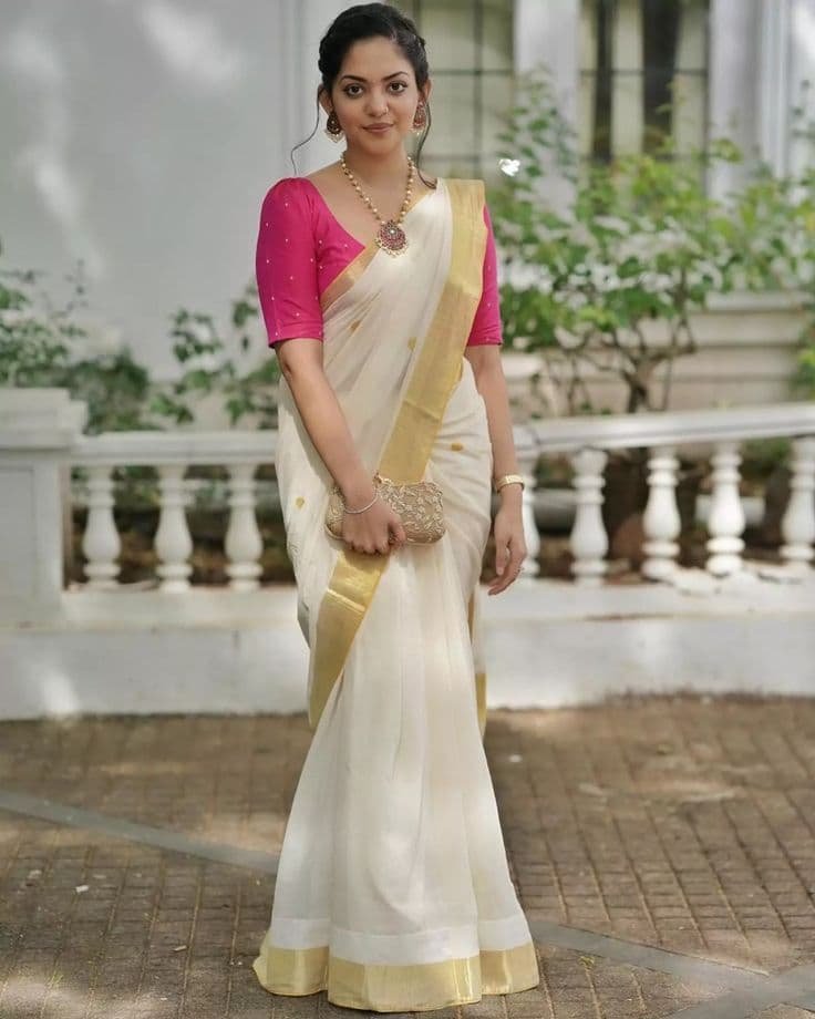 Kerala Onam Saree Blouse Designs