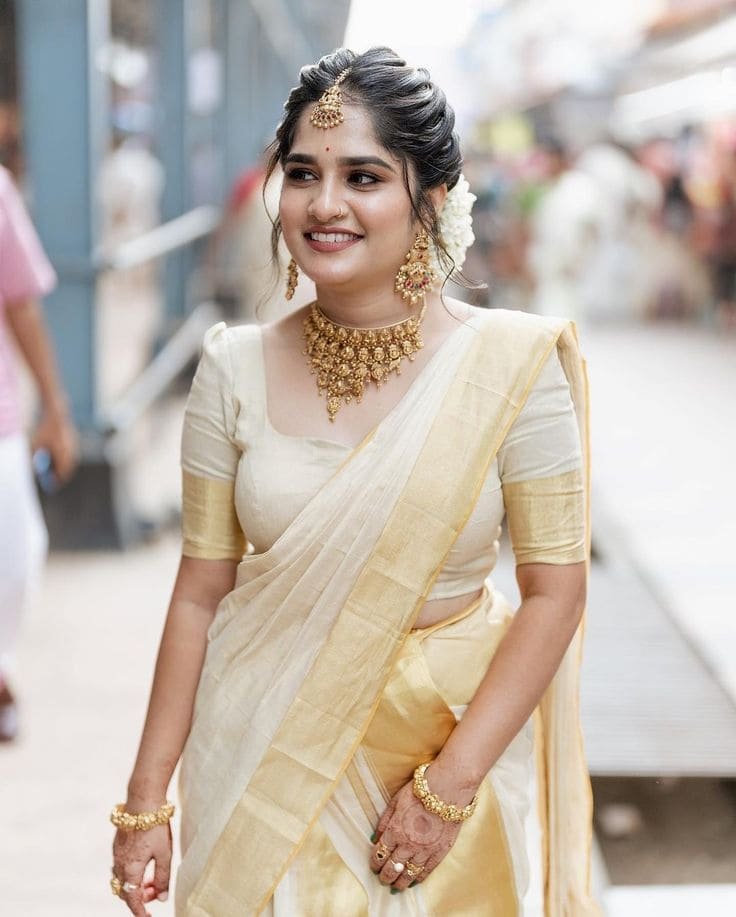 Kerala Wedding Saree Blouse Designs