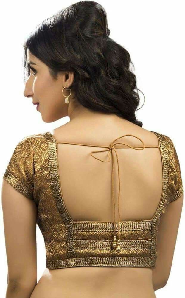 Lace Square Back Blouse Design
