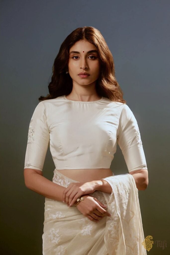 Plain White Blouse Design