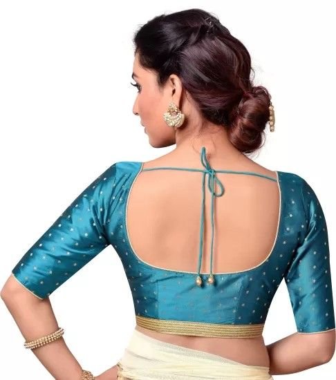 Simple Square Back Blouse Design