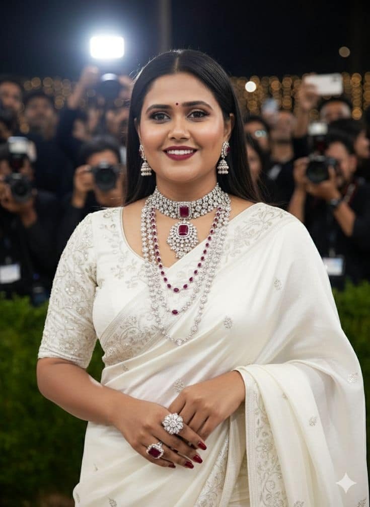 White Colour Blouse Design