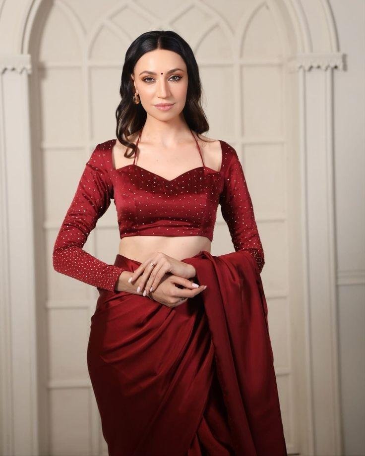 Designer Long Sleeve Blouse Design