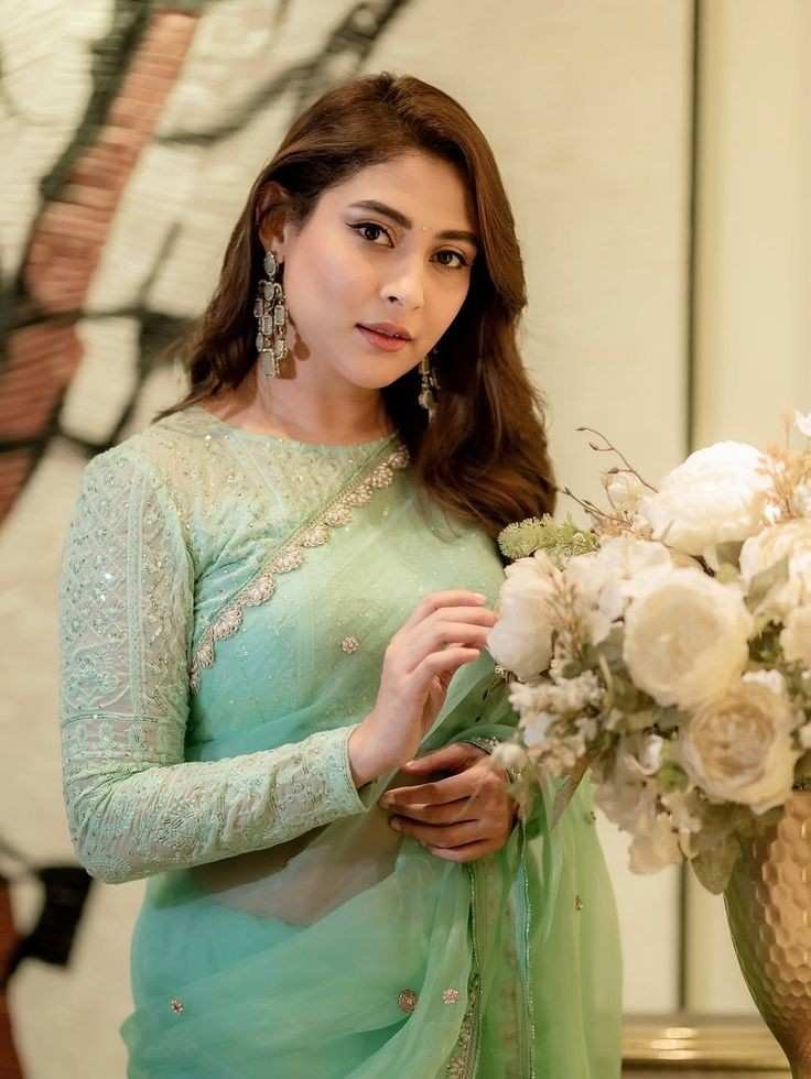 Georgette Long Sleeve Blouse Design