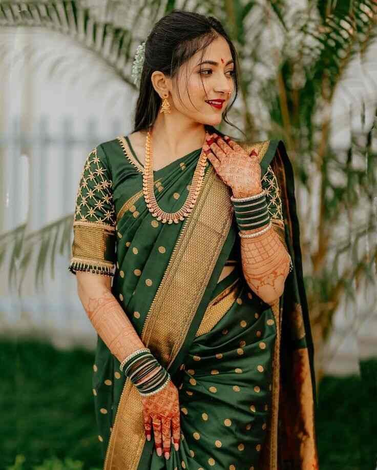 Traditional Marathi Saree Blouse Designs