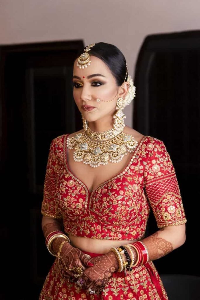 Bridal Front Blouse Designs for Wedding