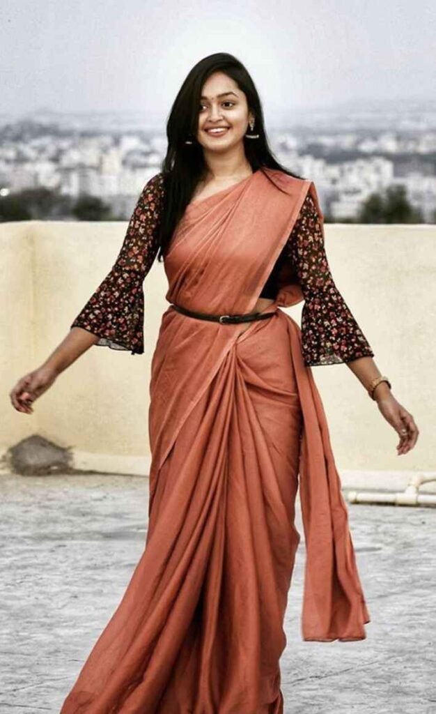 Modern Bell Sleeve Blouse Design for Party Wear