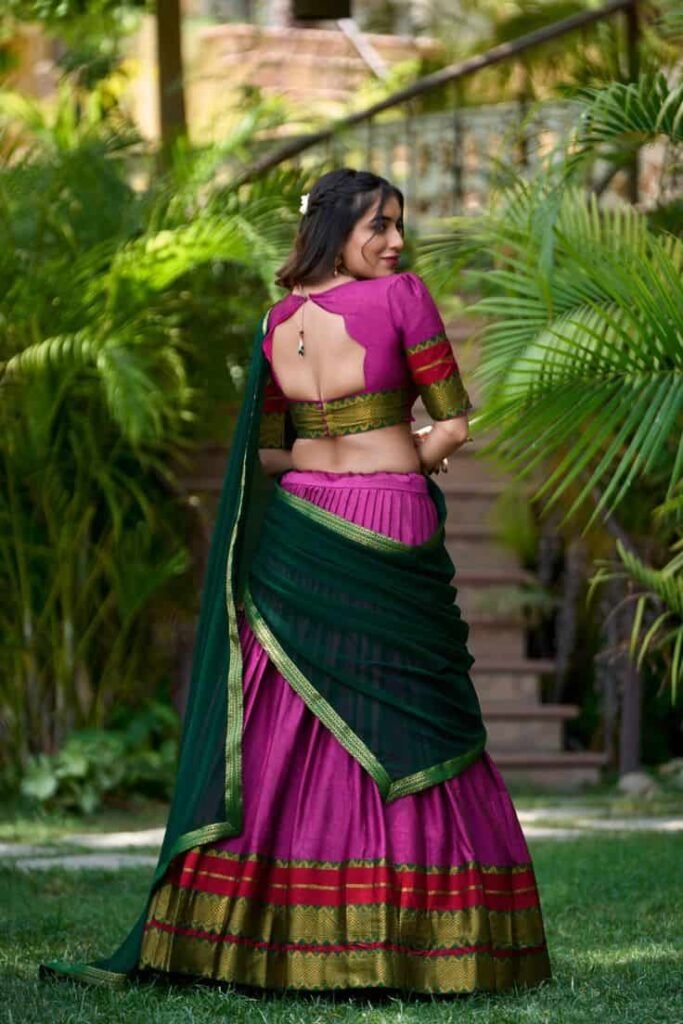 Back Side Half Saree Blouse Designs