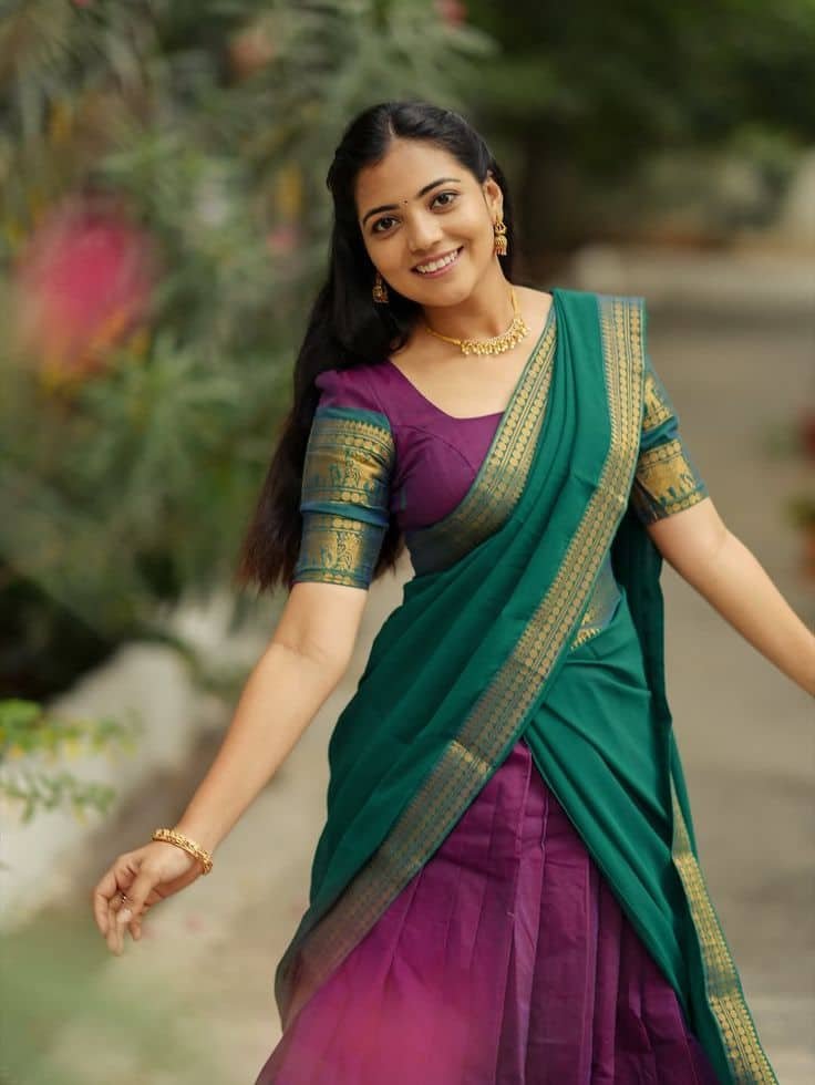 Banarasi Half Saree Blouse Designs