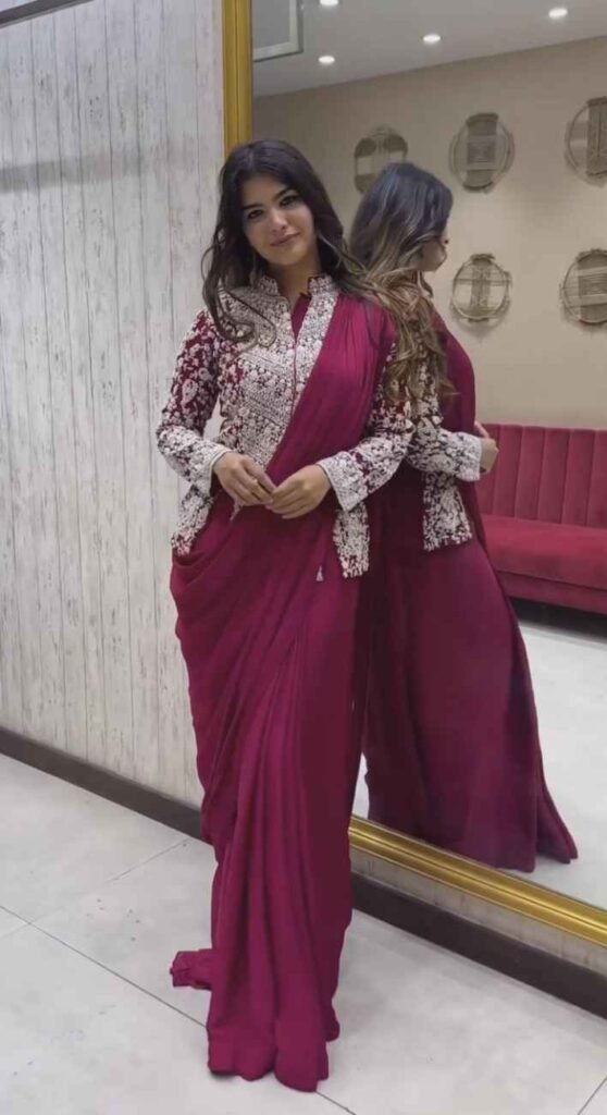 Full Sleeves Jacket Style Blouse