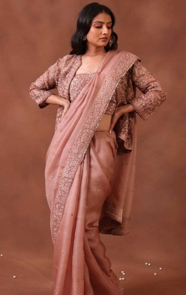 Modern Jacket Style Blouse for Saree